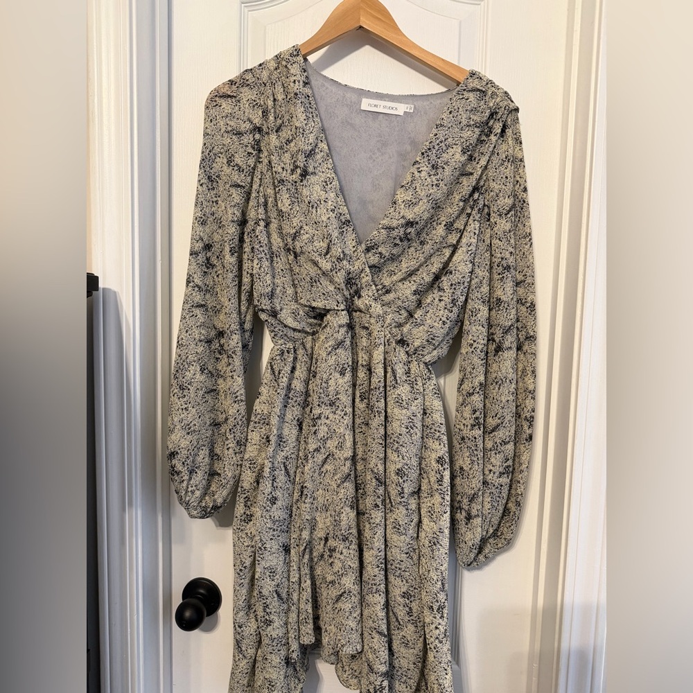 Floret Studios Long Sleeve Wrap Dress